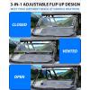 imageSAUTVS Flip Up Windshield for Polaris RZR PRO XPRPRO S 2025 Accessories Clear 15 Hard Coated Polycarbonate Front Flip Windscreen Window Can be ClosedVented or Fully Open