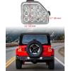 imageSAUTVS LED Rear Bumper Reflector Light Reverse Backup Lamp for 20182024 Jeep Wrangler JL Accessories White Back Up Tail Lamp Parking Running Side Marker Light 2PCS
