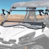 imageSAUTVS Flip Up Windshield Compatible with CanAm Commander 800 1000 Max 20112020 Accessories Front 3in1 Adjustable 15 Hard Coated Poly Windshield Set to Open Vented Or Closed