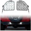 imageSAUTVS LED Rear Bumper Reflector Light Reverse Backup Lamp for 20182024 Jeep Wrangler JL Accessories White Back Up Tail Lamp Parking Running Side Marker Light 2PCS