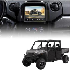 imageSAUTVS 7 Tempered Glass Screen Protector for Polaris RZR PRO XPR Turbo Sportsman Ranger General Xpedition Snowmobile 20192025 7S HD Navigation Touchscreen Protector Film Kits Accessories 2pcs
