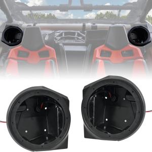 imageSAUTVS One Pair Rear Seat 65 Speakers Pods Waterproof Dustproof Speakers Panels Enclosures Holder for CanAm Maverick X3 XDS XRS MAX Turbo RR 20172026 Accessories