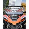 imageSAUTVS 3IN1 Flip Up Windshield for CFMOTO ZForce 950 HO SPORT 20222023  HO EX 20222024  SPORT 20202022 Clear Hard Coated Poly Front Window Accessories Can be Closed Vented or Fully Open