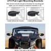 imageSAUTVS UTV Aluminum Side Mirrors Fits 1752 Roll Bar Compatible with Polaris RZR 800 900 1000 XP Turbo Pioneer Talon Rhino Mule Teryx Adjustable Folding Convex Side View Mirrors Replace 2891232