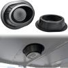 imageSAUTVS 2PCS UTV 6 by 9 Inch Roof Speakers Pods Waterproof Dustproof Universal 6x9 Overhead Speakers Panels Enclosures Holder for CanAmPolarisKawasakiHondaYamaha Accessories