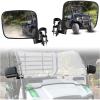 imageSAUTVS Adjustable Side Mirrors Compatible with Kawasaki Mule SX SE XC LE FE 20172026 Highdefinition Clear Exterior Wider Foldable Side Rearview Mirror with Bracket Accessories 2PCS