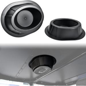 imageSAUTVS 2PCS UTV 6 by 9 Inch Roof Speakers Pods Waterproof Dustproof Universal 6x9 Overhead Speakers Panels Enclosures Holder for CanAmPolarisKawasakiHondaYamaha Accessories